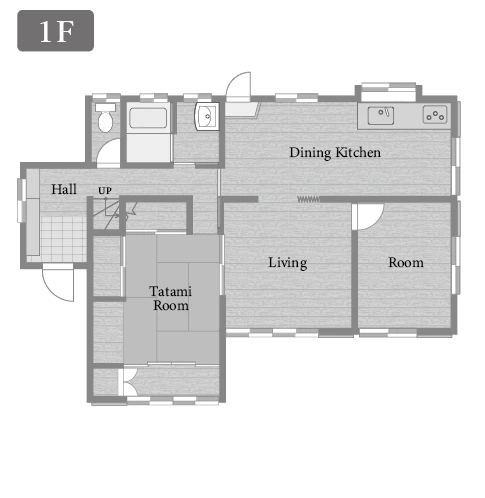 ビフォーの間取り（1F）