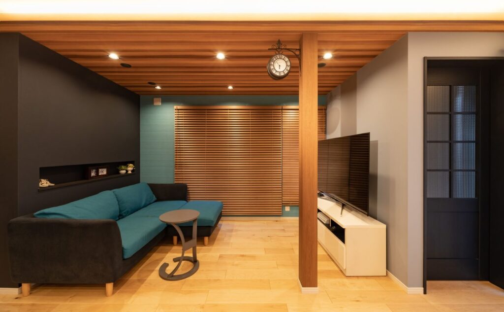 シアタースペースのあるリビング 船橋市