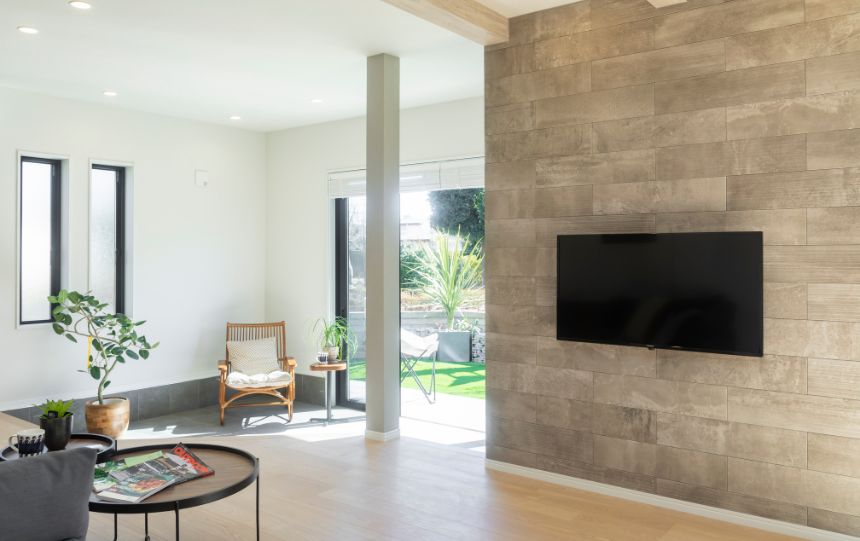 リビング続きの土間