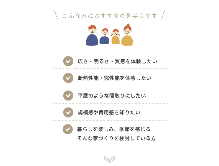 こんな方におススメの見学会