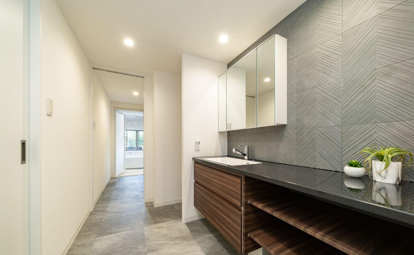 洗面台大判タイル